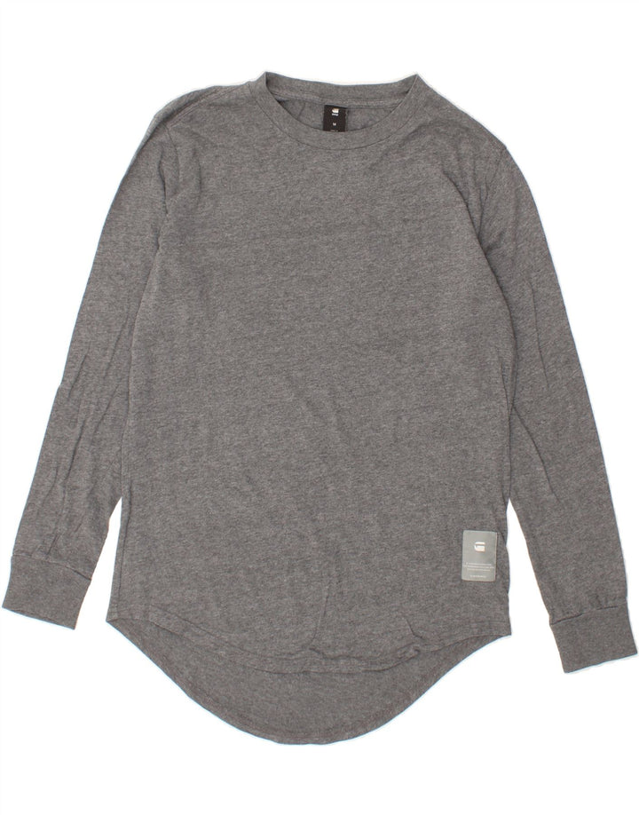 G-STAR Womens Top Long Sleeve UK 14 Medium Grey Cotton Vintage G-Star and Second-Hand G-Star from Messina Hembry 