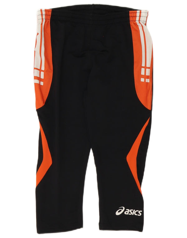 Asics Damen Bermuda Sportshorts UK 14 Large Schwarz Colourblock Polyester