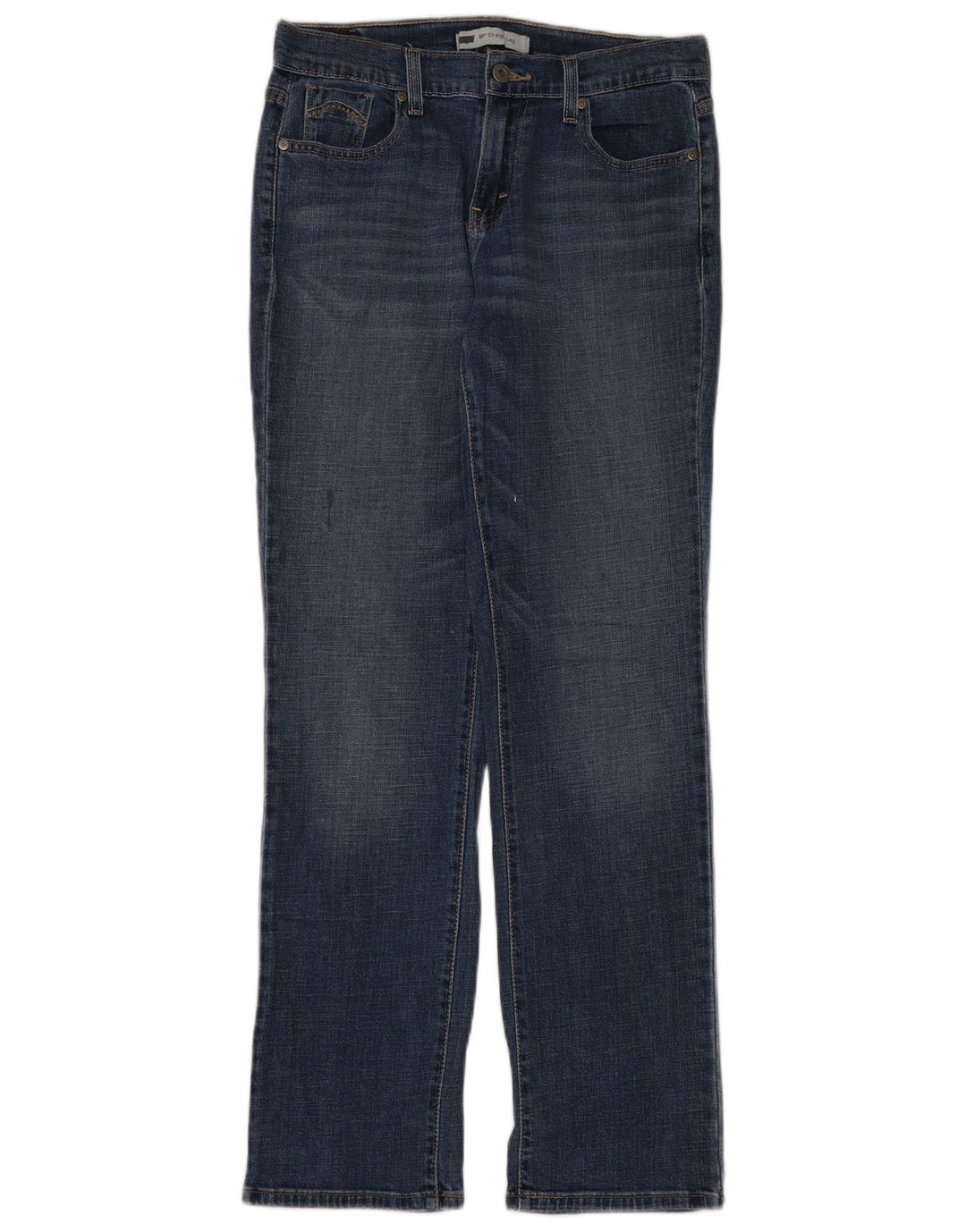 Levi's Damen 505 Straight Jeans US 6 Medium W28 L32 Marineblau Baumwolle