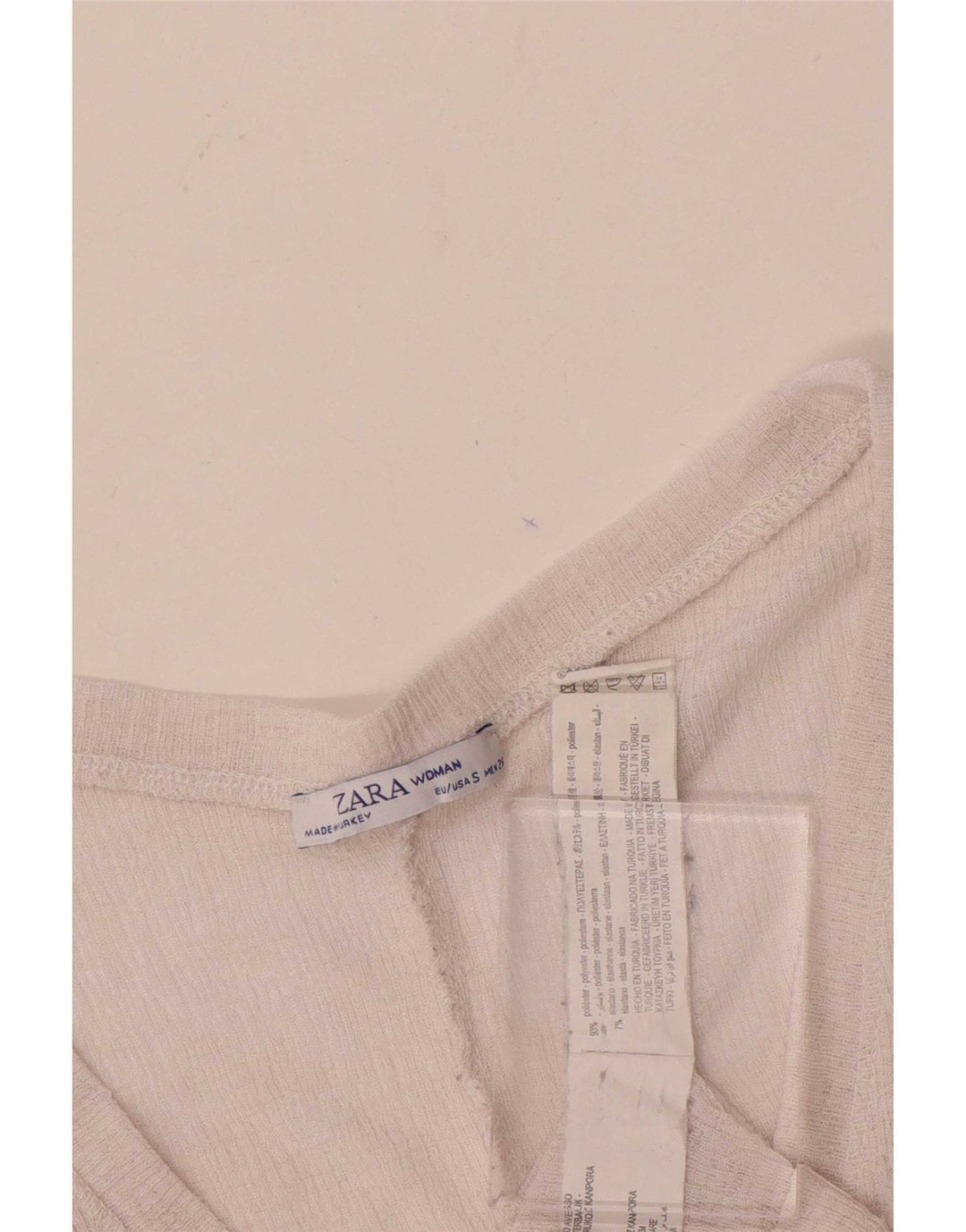 Zara Damen Crop-Oversize-Blusenoberteil, UK-Größe 10, klein, rosa, Polyester