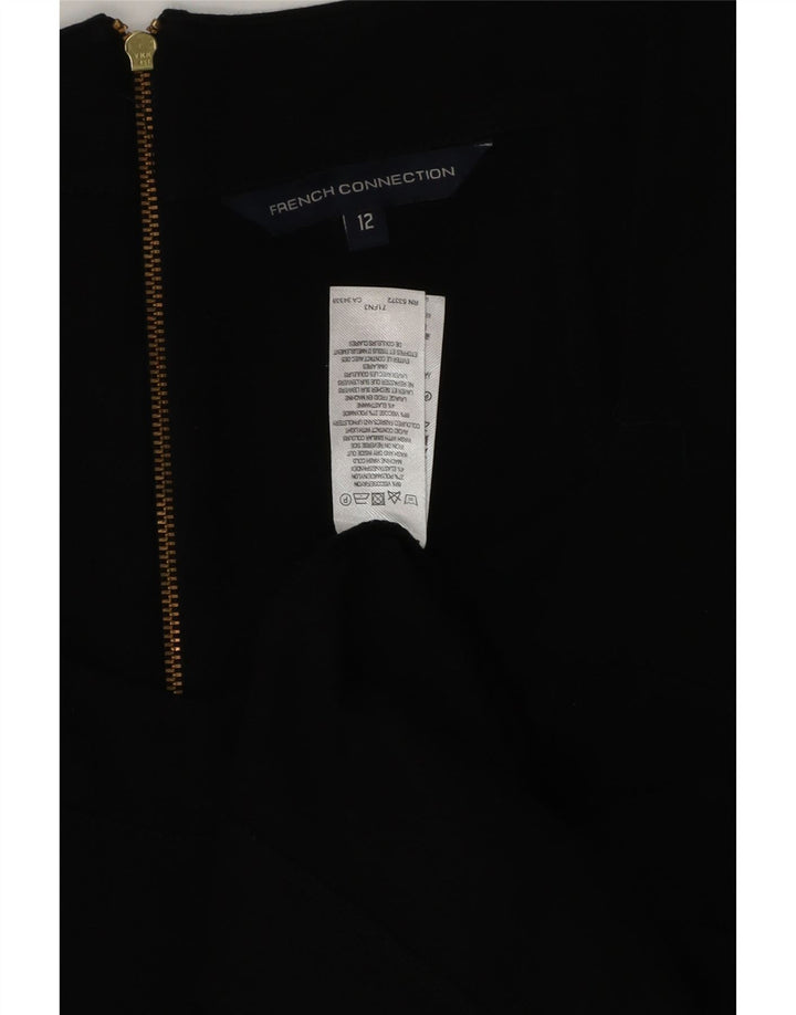 French Connection Damen Etuikleid UK 12 Mittelschwarze Viskose