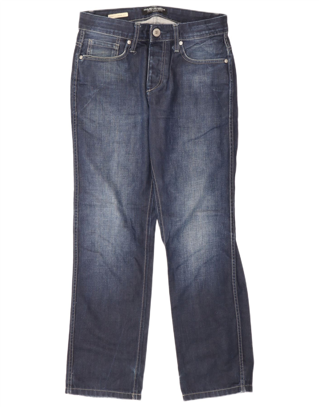 Jack & Jones Herren Boxy Loose Jeans W28 L30 Blau