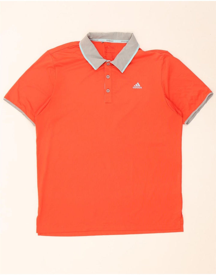 Adidas Herren Climacool Rugby Poloshirt Mittelorange Polyester