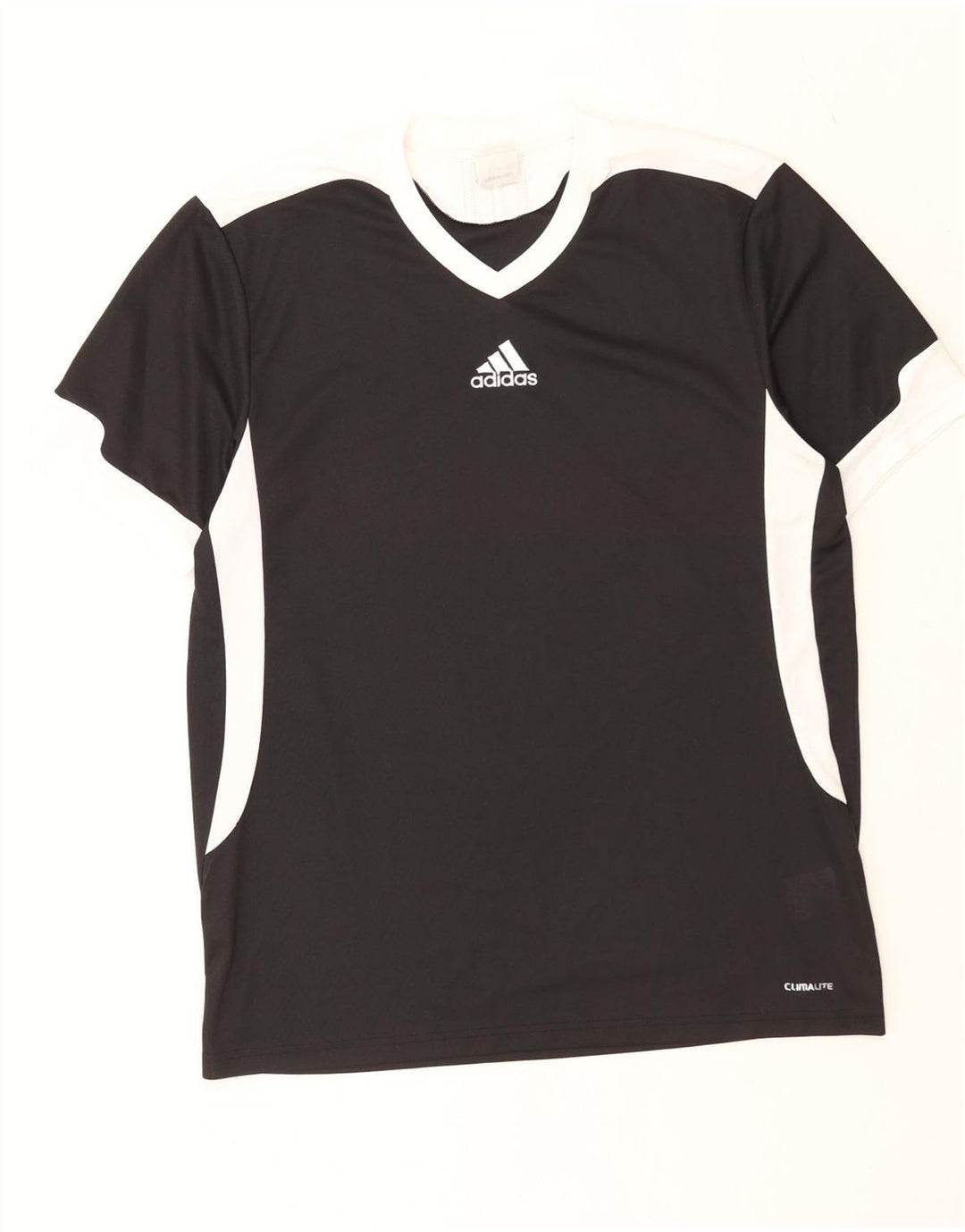 Adidas Herren Climalite T-Shirt Top Medium Schwarz Colourblock Polyester