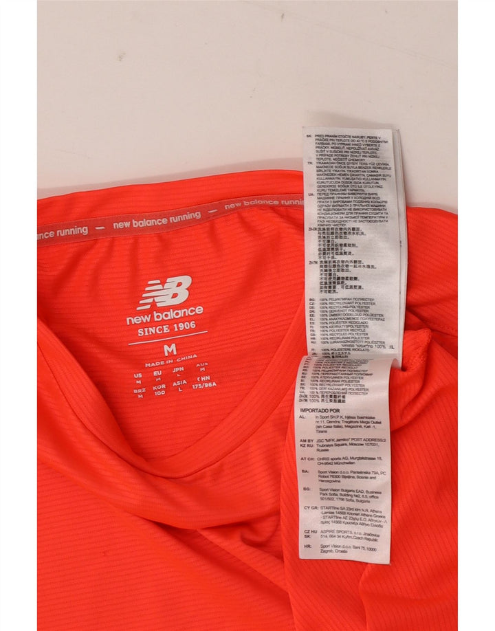 New Balance Herren T-Shirt Top Mittelorange Polyester
