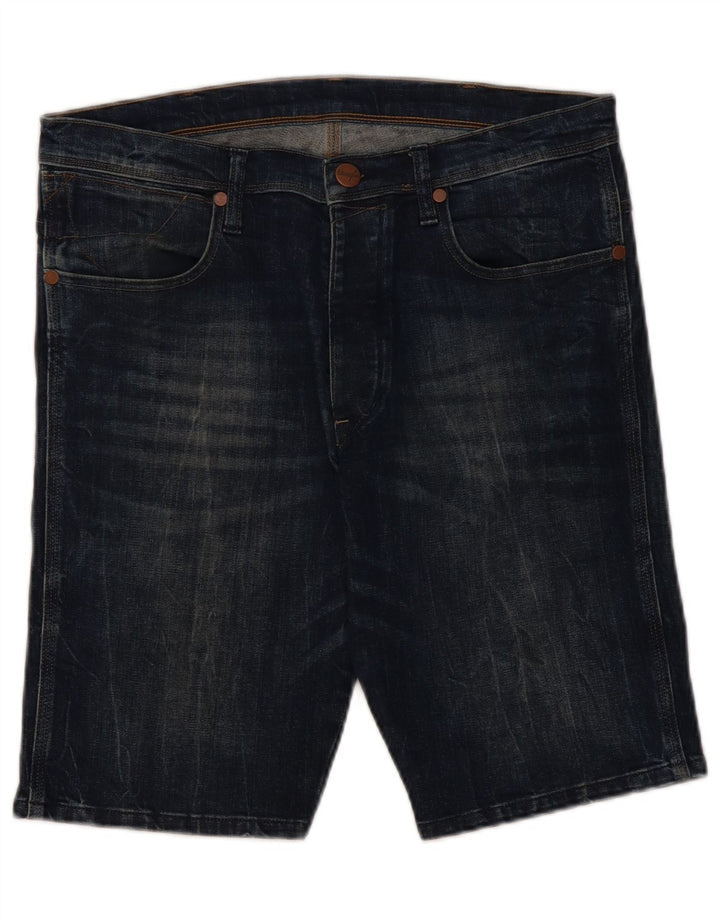 Wrangler Herren Kurt Denim Shorts W32 Mittelblaue Baumwolle