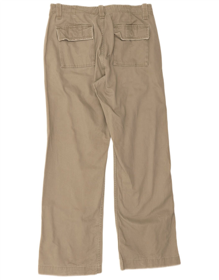 Gap Herren Bootcut Chinohose W33 L32 Khaki Baumwolle