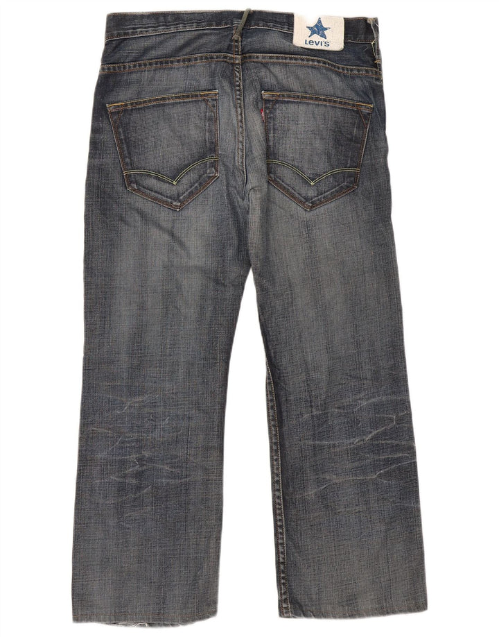 Levi's Herren Straight Jeans W34 L26 Marineblaue Baumwolle