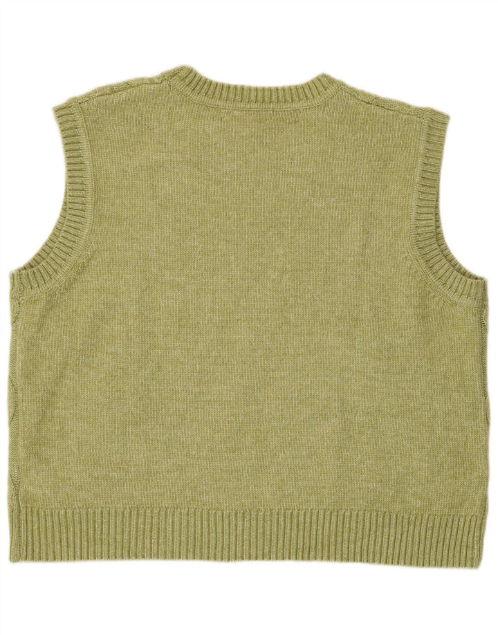 Marks & Spencer Damen Weste Tank Top UK 16 Large Grün Polyester