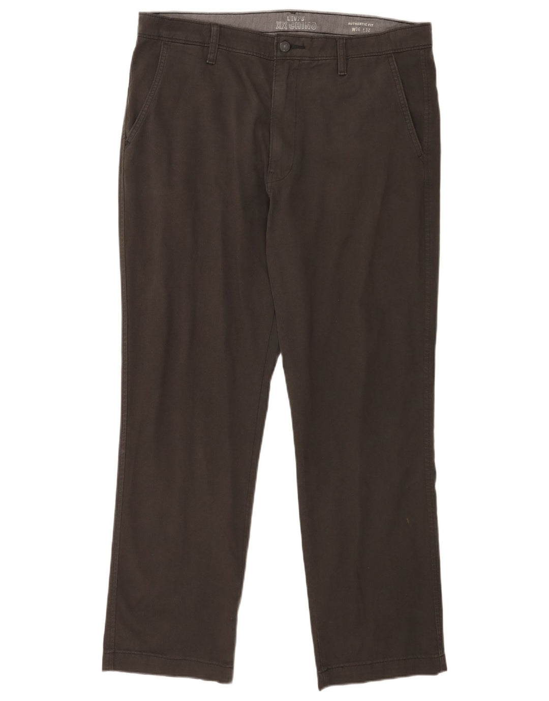 Levi's Herren gerade Chinohose W36 L32 graue Baumwolle