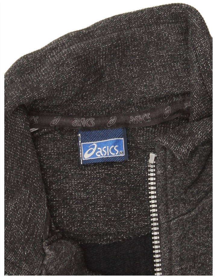 Asics Herren-Trainingsanzug mit grafischem Oberteil, Größe S, Grau