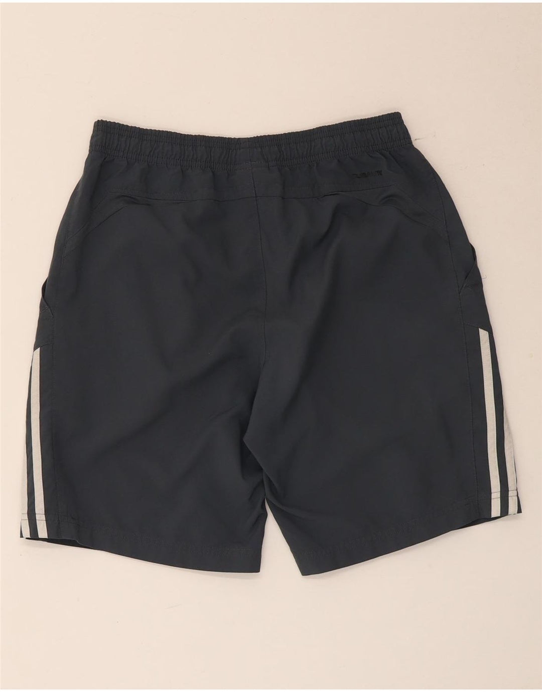 Adidas Herren-Sportshorts, klein, graues Colourblock-Polyester