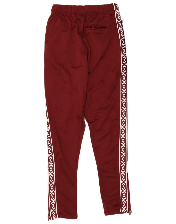Umbro Herren-Trainingshose mit Grafik, Größe S, Burgunderrot, Polyester