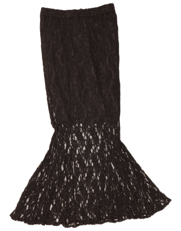 Dark Star Damen Spitzen-Meerjungfrauenrock Medium W28 Schwarz Rayon