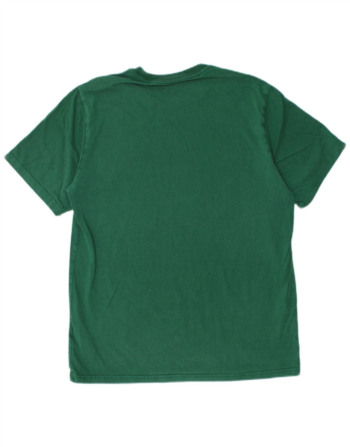 Converse Herren-T-Shirt-Oberteil aus mittelgrüner Baumwolle