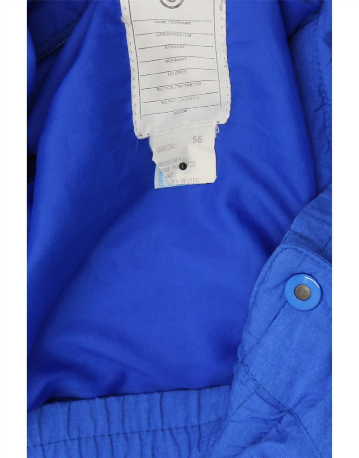 MAIER Mens Padded Jacket IT 56 3XL Blue Colourblock Polyamide Vintage Maier and Second-Hand Maier from Messina Hembry 