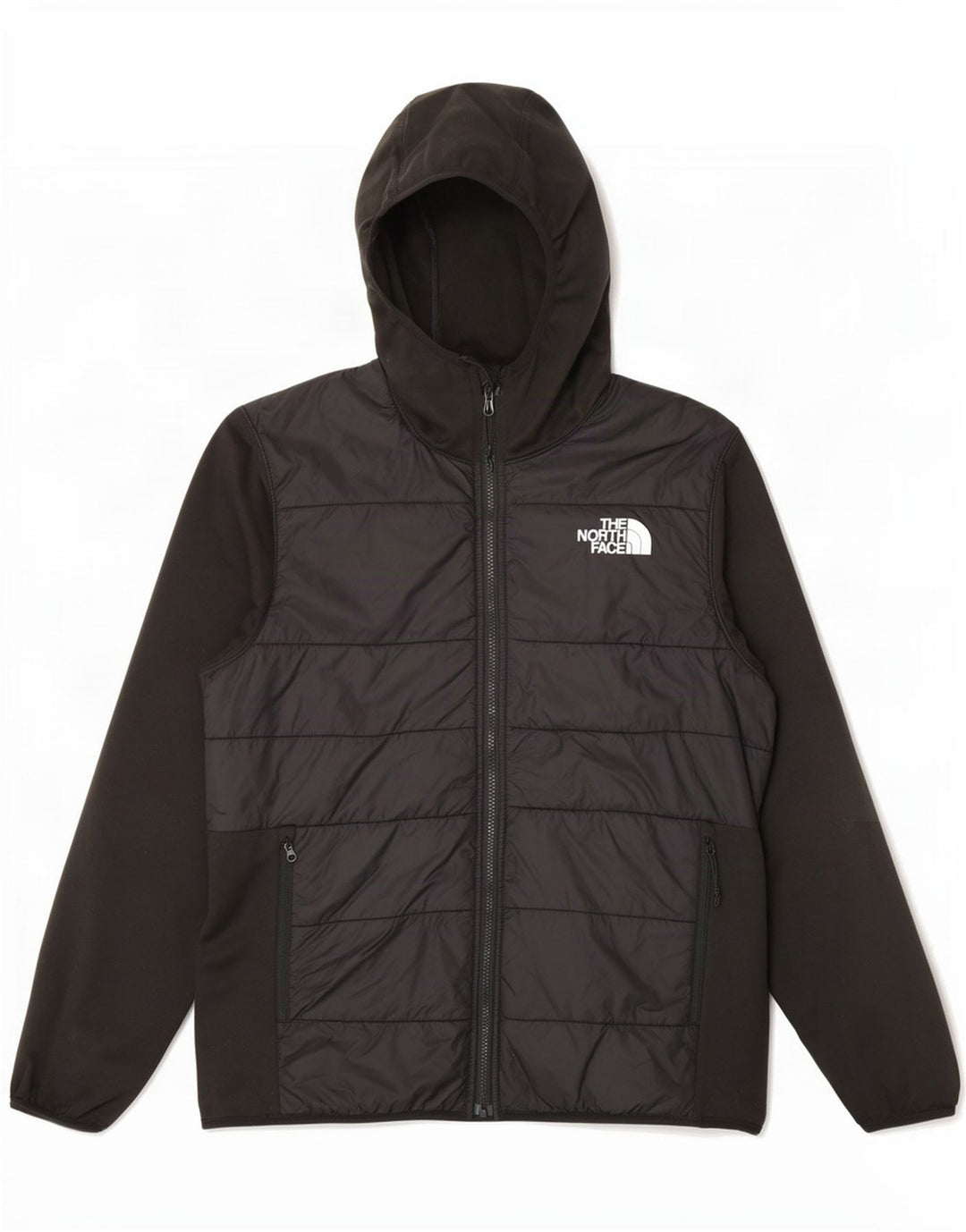 The North Face Herren-Trainingsanzug mit Kapuze, gepolstert, Jacke, Größe L, Schwarz