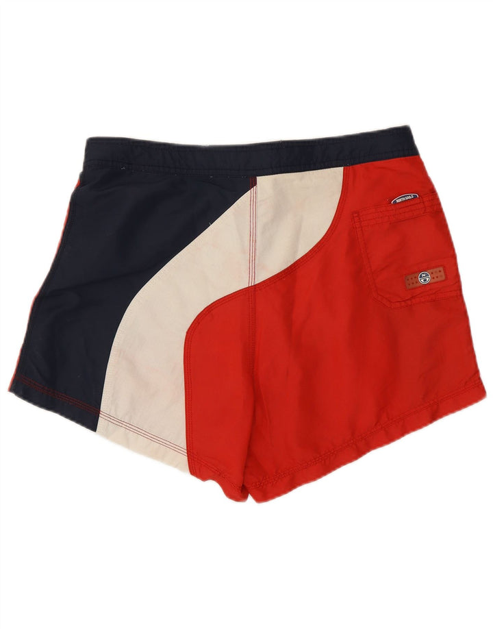 NORTH SAILS Mens Graphic Swimming Shorts Small Multicoloured Colourblock Vintage North Sails and Second-Hand North Sails from Messina Hembry 