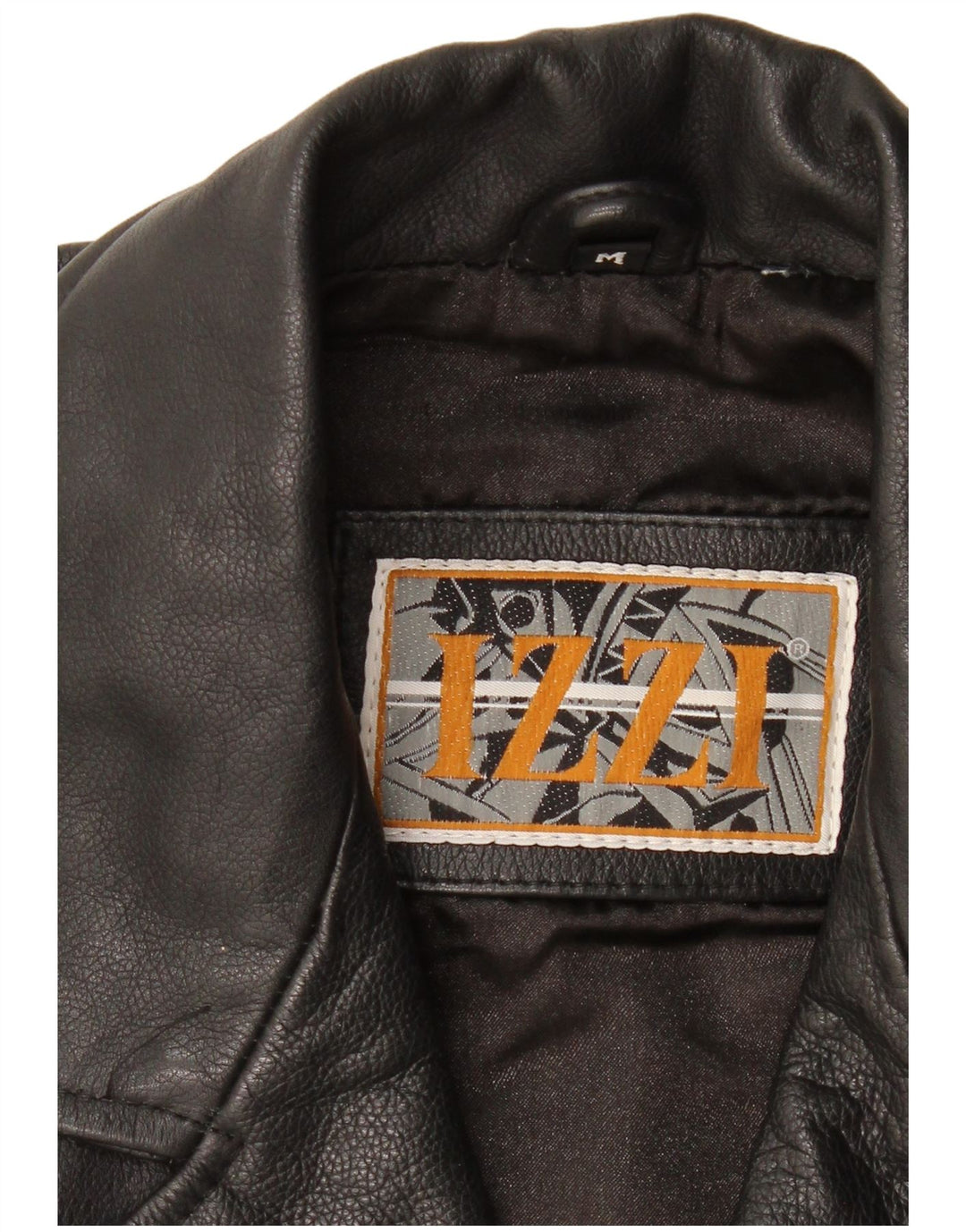 Izzi Damen Lederjacke UK 14 Medium Schwarz