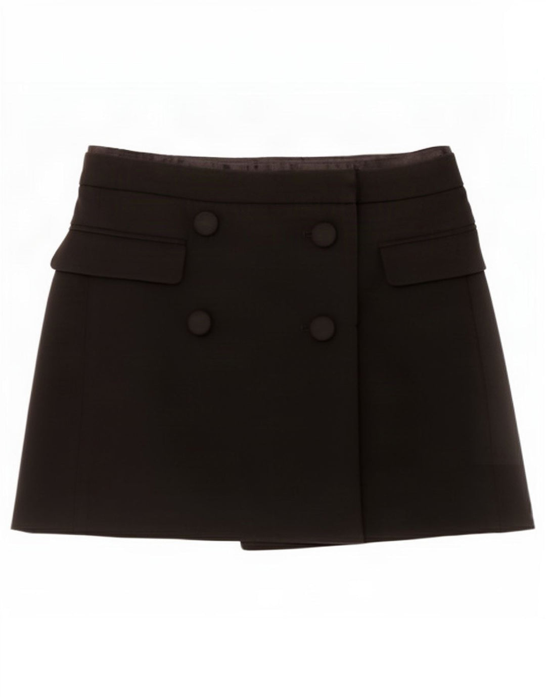 Zara Damen Wickel-Minirock, Größe S, W26, Schwarz