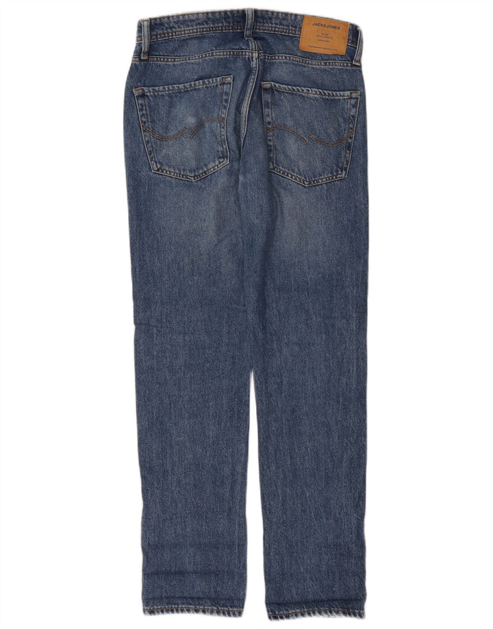 Jack & Jones Damen Mike Straight Jeans W28 L32 Blaue Baumwolle
