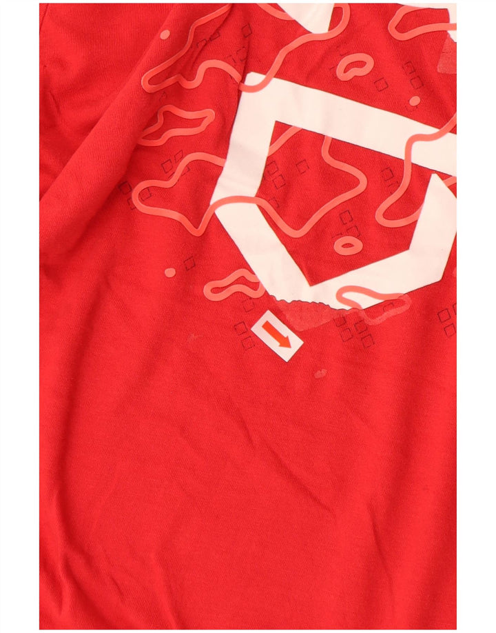 UNDER ARMOUR Heat Gear Grafik-T-Shirt für Jungen, 11–12 Jahre, Größe L, Rot