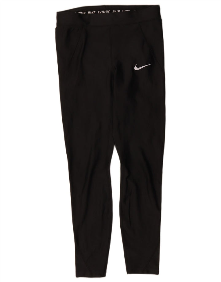 Nike Damen Dri Fit Leggings UK 10 Small Schwarz