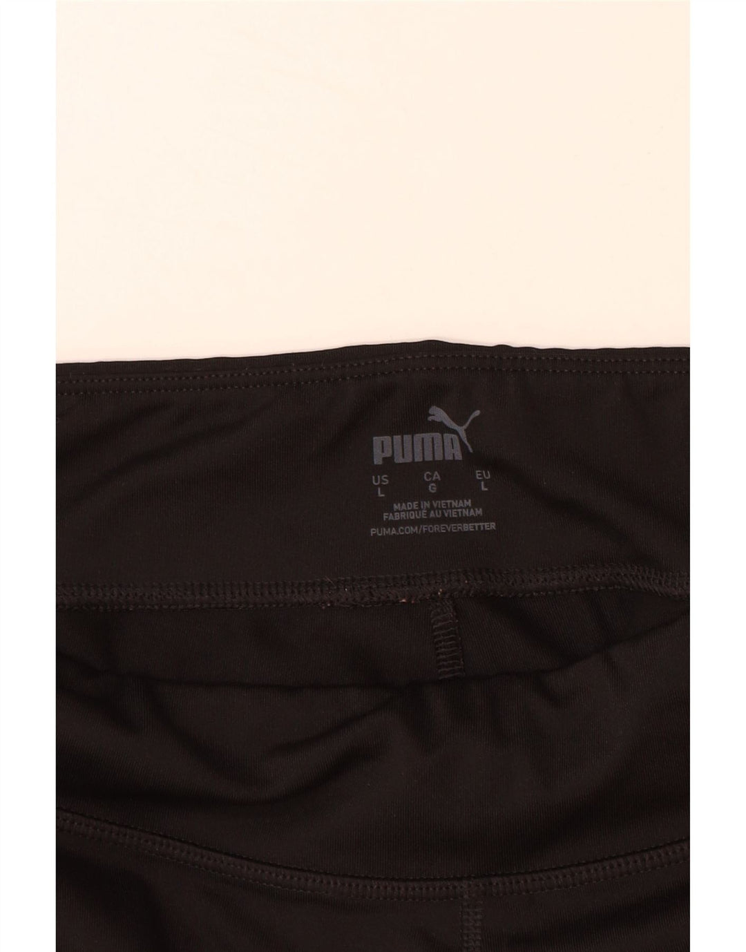 PUMA Damen Crop Graphic Leggings UK 14 Large Schwarz Colourblock