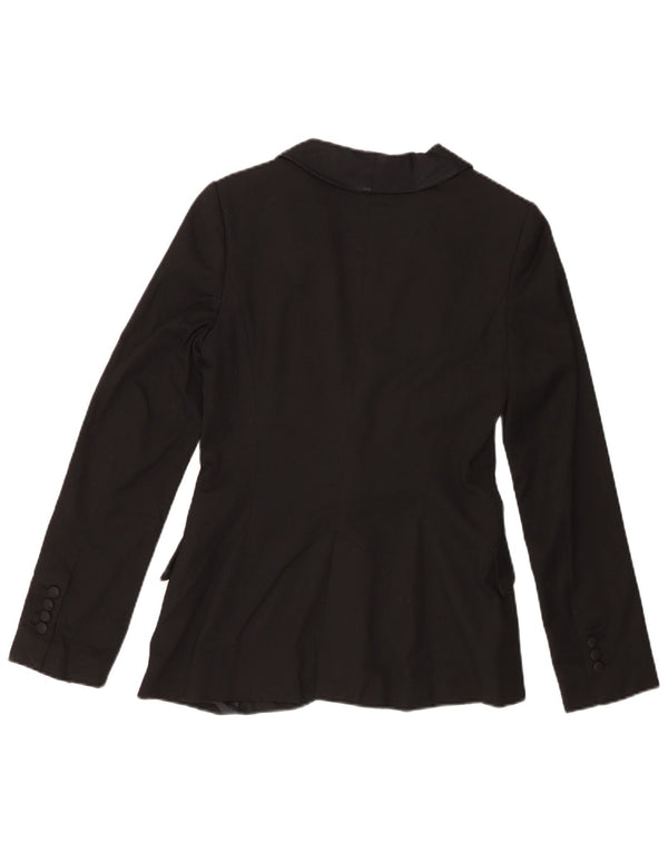 Zara Damen-Blazer mit 1 Knopf, Gr. 8, Schwarz, Polyester