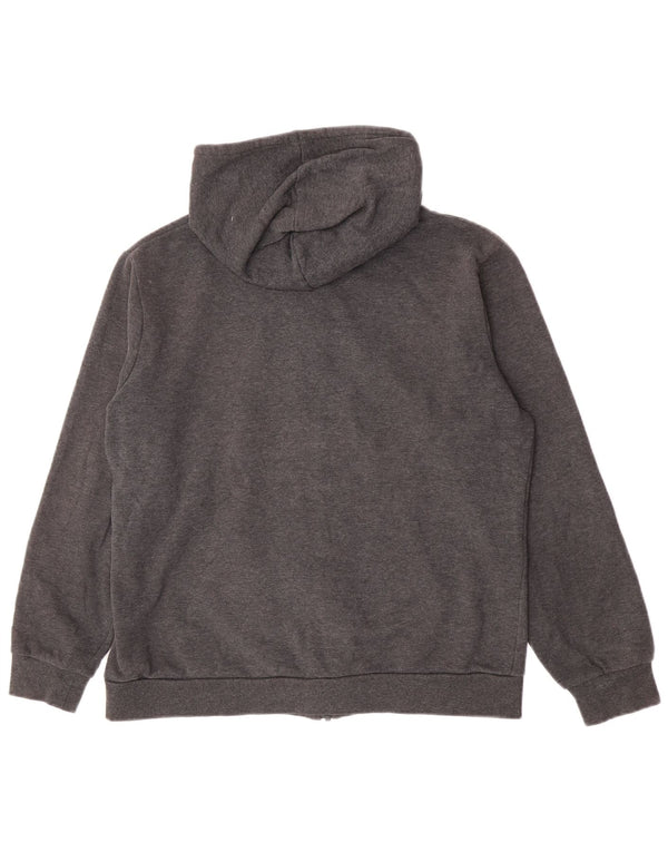 Fila Jungen-Kapuzenpullover mit grafischem Reißverschluss, 15–16 Jahre, graue Baumwolle