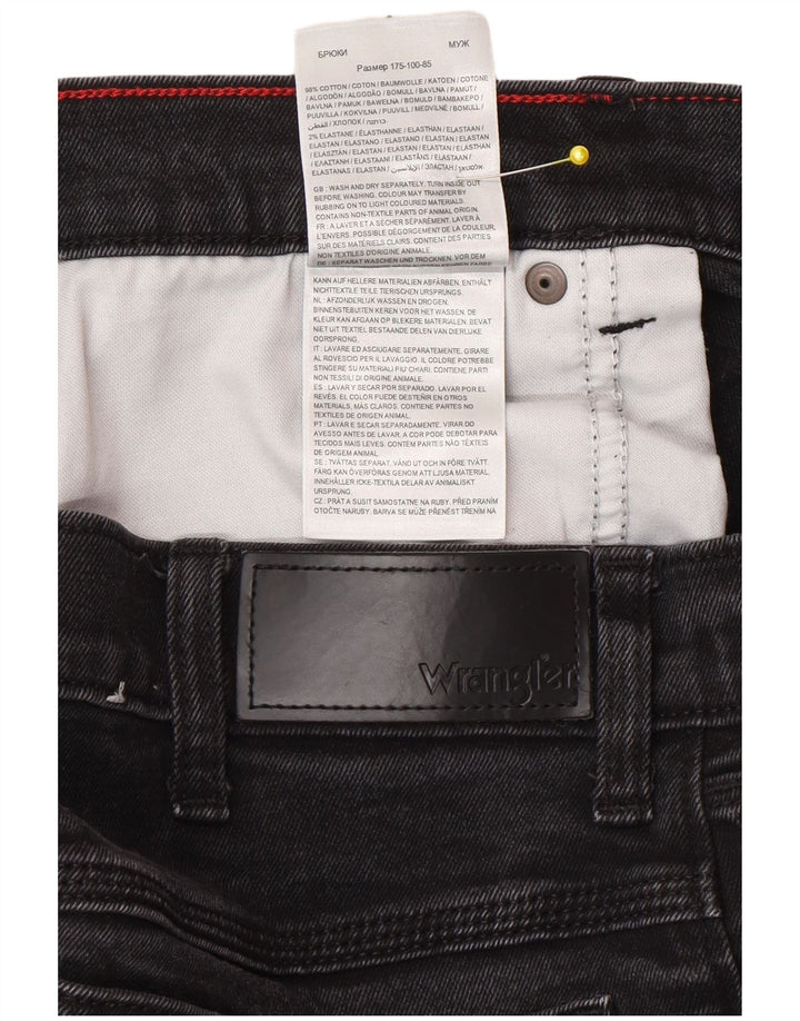 Wrangler Herren Straight Jeans W34 L32 Graue Baumwolle