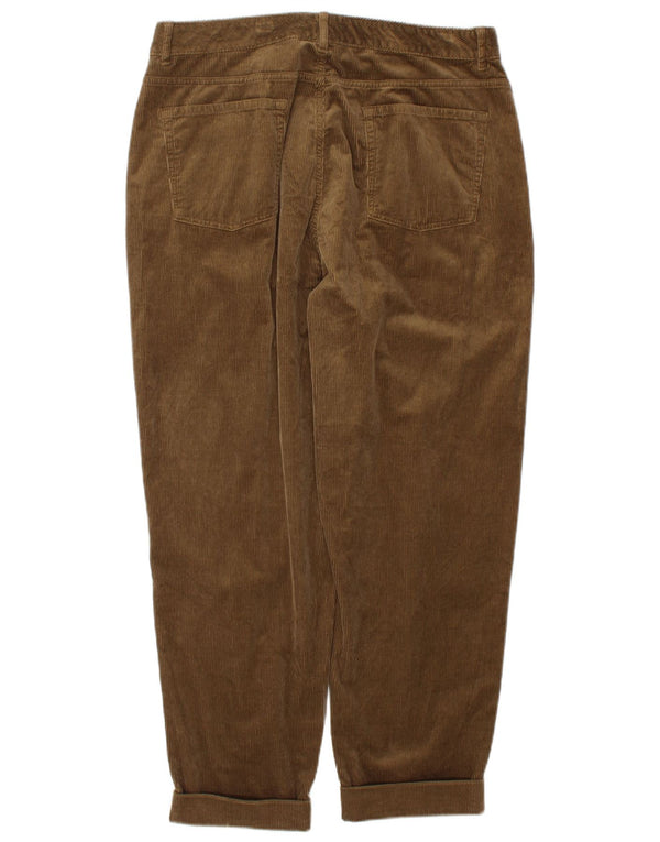 Marks & Spencer Damen Cordhose mit hoher Taille, UK 14, Größe L W32 L27 Bro