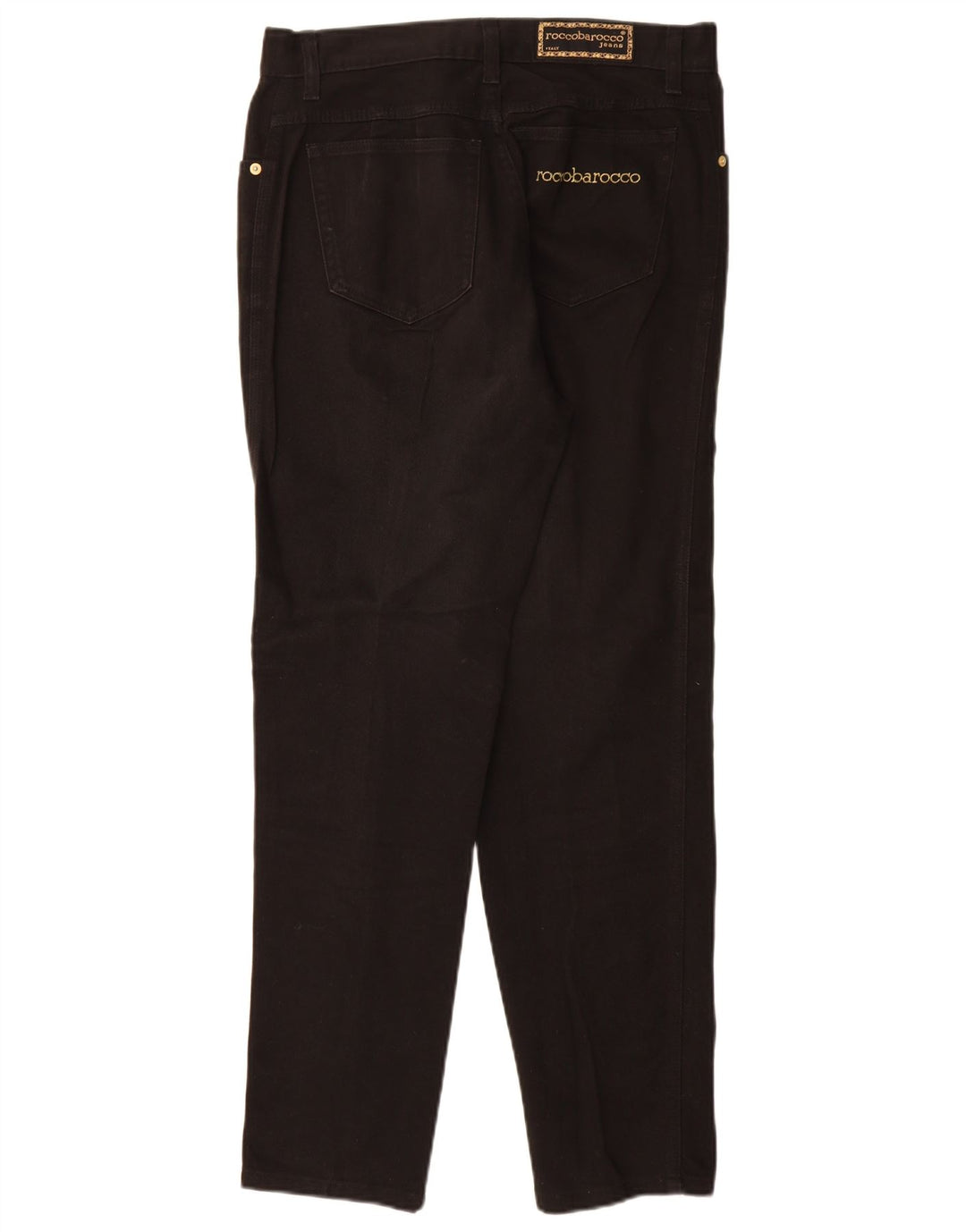 Roccobarocco Damen Tapered Jeans EU 40 Medium W32 L30 Schwarz