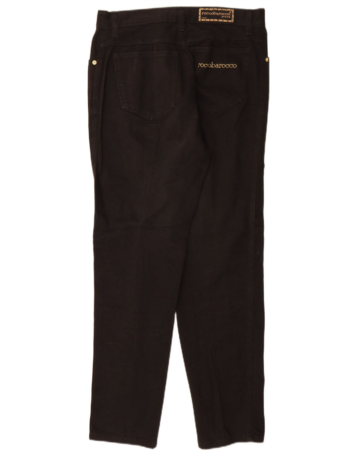 Roccobarocco Damen Tapered Jeans EU 40 Medium W32 L30 Schwarz