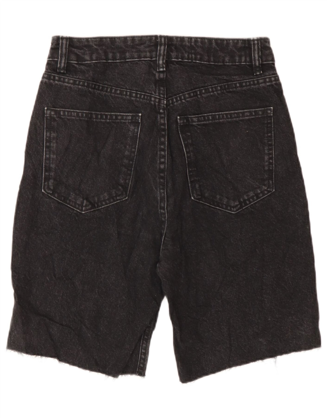 Zara Damen Jeansshorts EU 36 XS W26 Graue Baumwolle