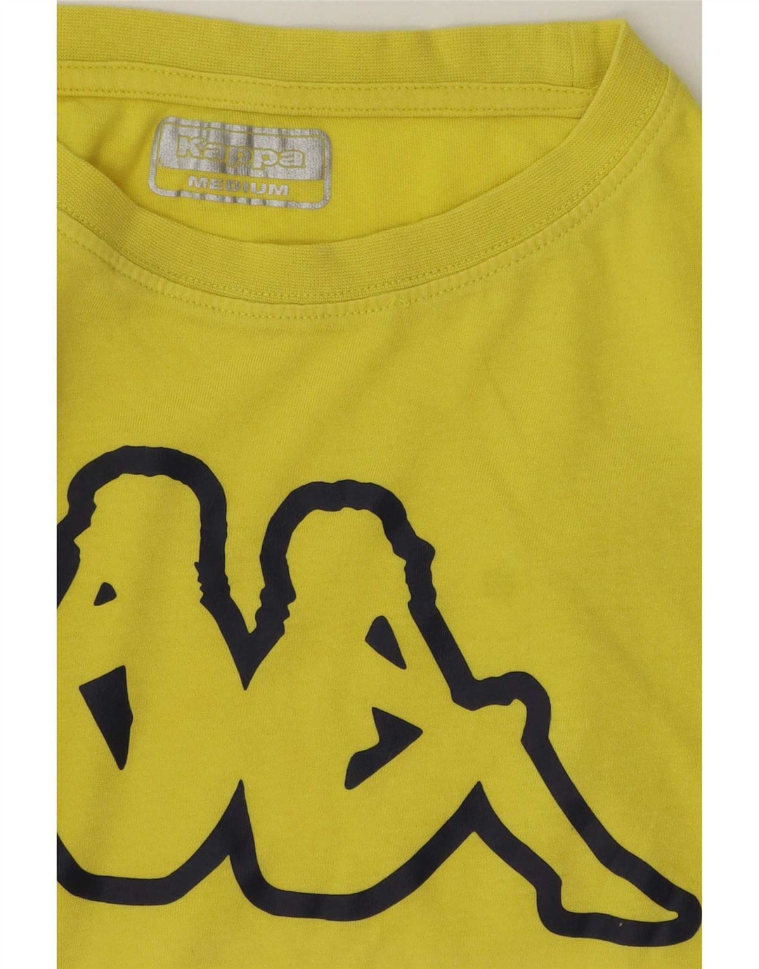 Kappa Herren Grafik-T-Shirt-Oberteil Mittelgelb