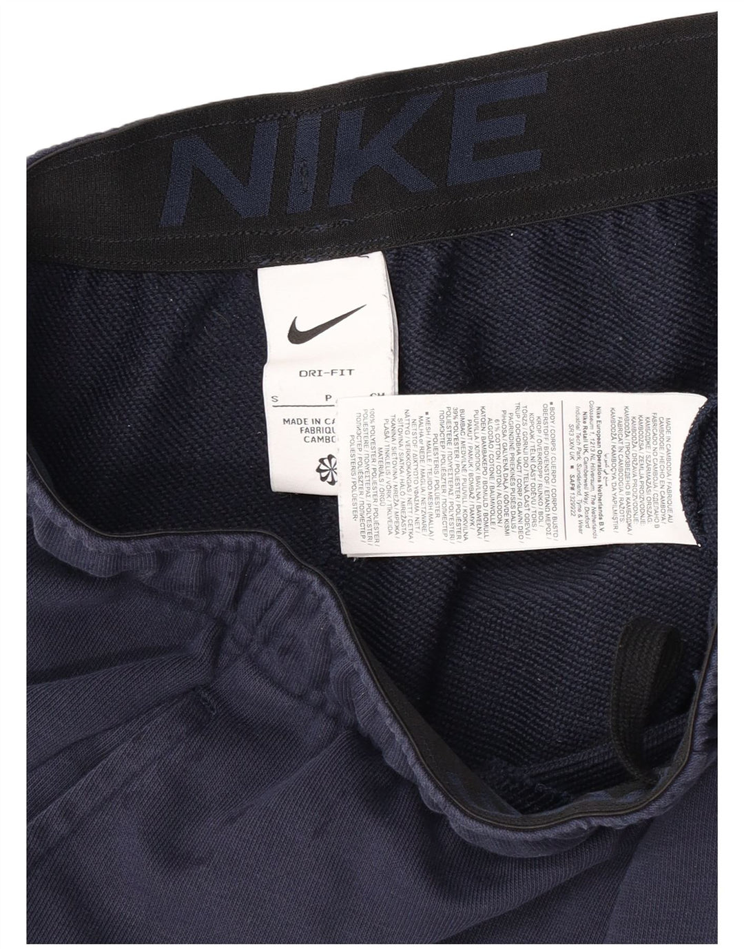 Nike Herren Dri Fit Sportshorts, Größe S, Marineblau, Baumwolle