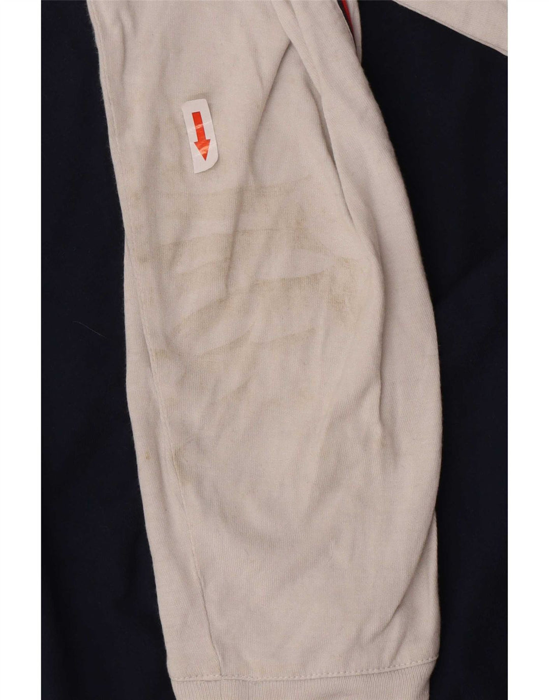 Nike Herren-Oberteil, langärmlig, UK, Größe 42/44, groß, Marineblau, Farbblock