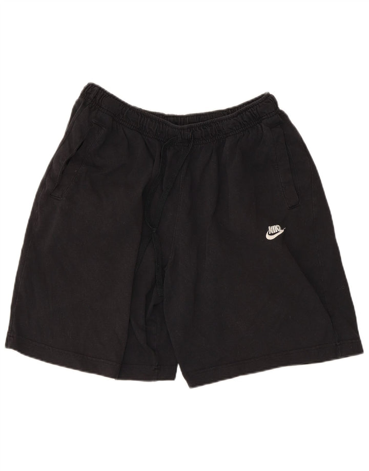NIKE Herren-Sportshorts, groß, schwarze Baumwolle
