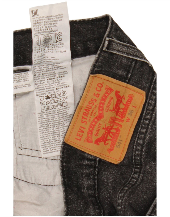 Levi's Herren 541 Denim Shorts W36 Große schwarze Baumwolle