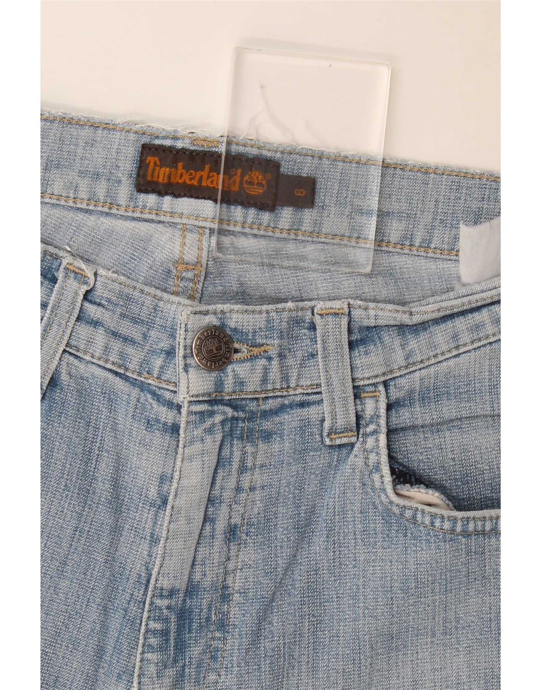Timberland Damen Straight Jeans US 6 Medium W28 L29 Blau
