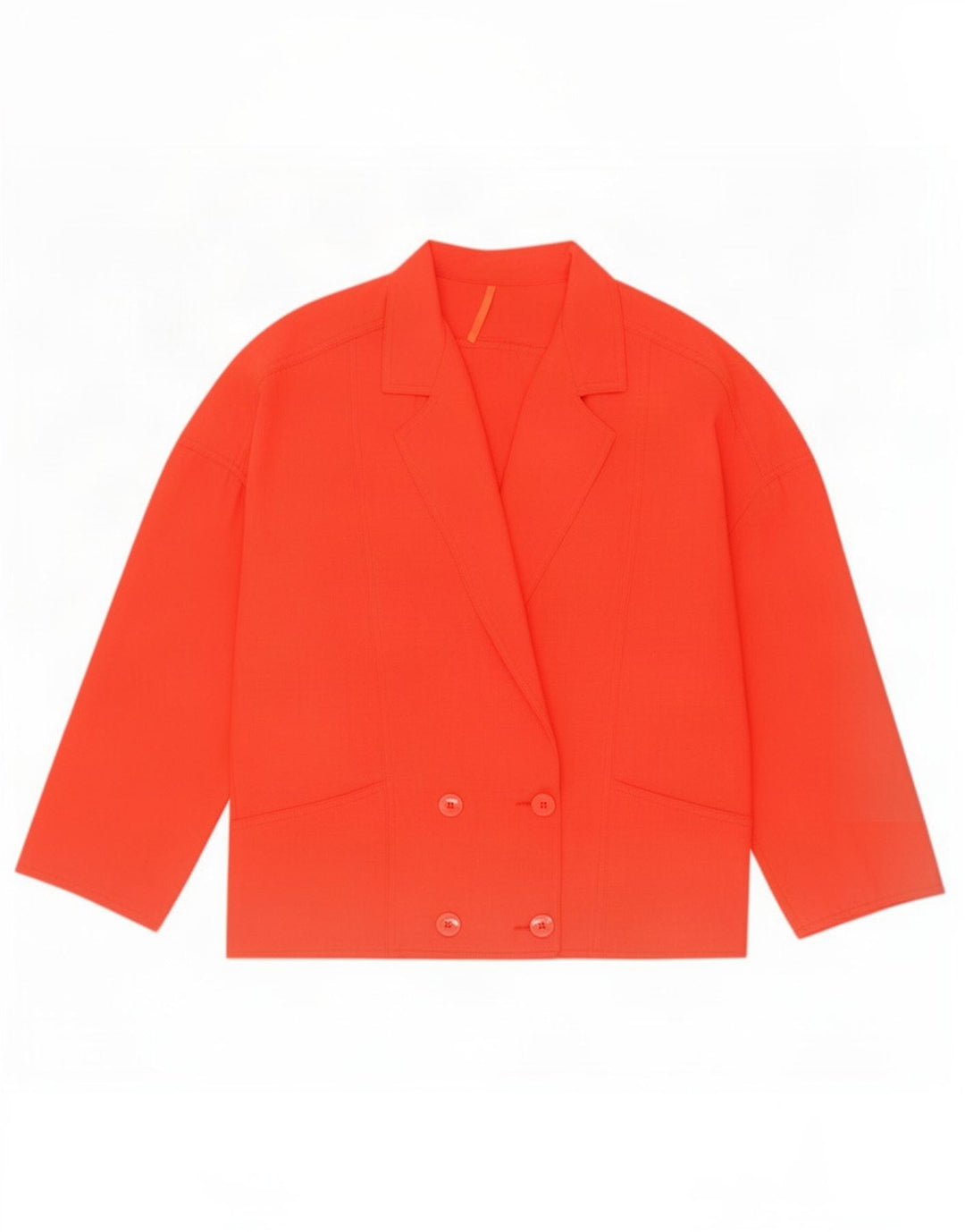 Vintage Damen übergroße zweireihige Blazerjacke UK 10 Small Rot