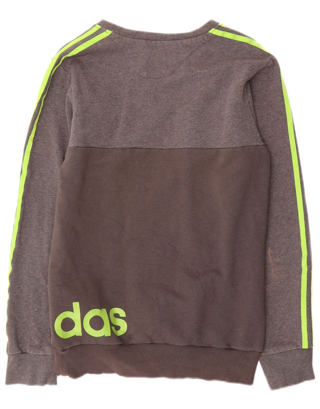 Adidas Herren Grafik-Sweatshirt-Pullover, klein, graue Baumwolle