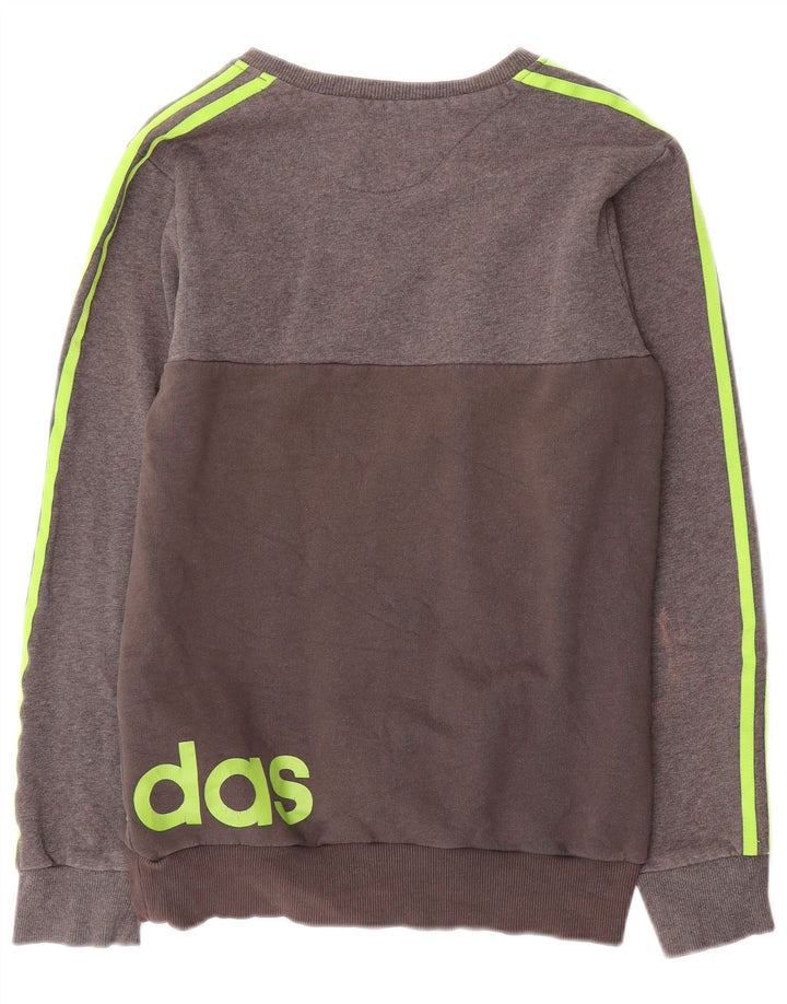 Adidas Herren Grafik-Sweatshirt-Pullover, klein, graue Baumwolle