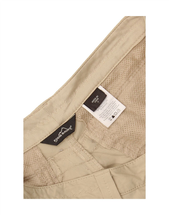 EDDIE BAUER Womens Straight Cargo Capri Trousers US 4 Small W32 L20 Beige Vintage Eddie Bauer and Second-Hand Eddie Bauer from Messina Hembry 