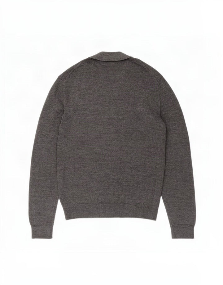 Zara Herren-Cardigan-Pullover, groß, Grau