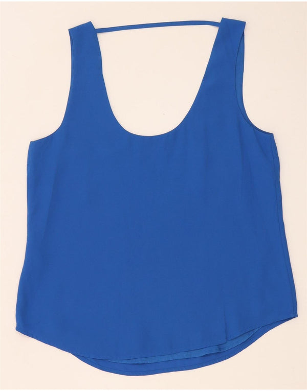 Oasis Damen-Trägershirt UK 12 Mittelblaues Polyester