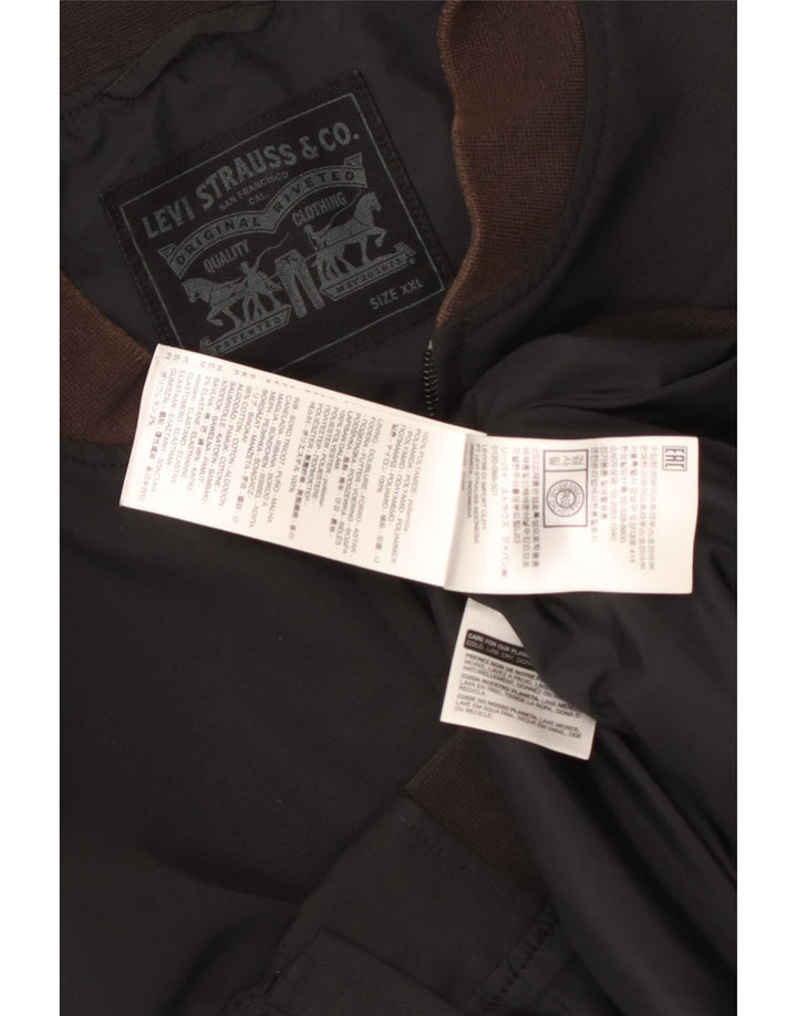 Levi's Herren Bomberjacke UK 44 2XL Schwarz Polyamid