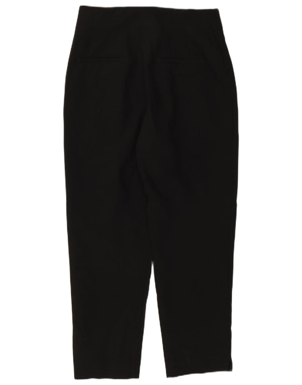 Zara Womens Tapered Casual Trousers EU 38 Small W28 L26 Black Polyester