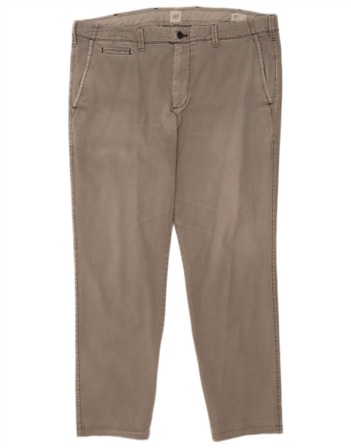 Gap Slim Chino-Hose für Herren, W38, L32, graue Baumwolle